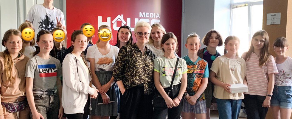 Children visited FM Halychyna radio station