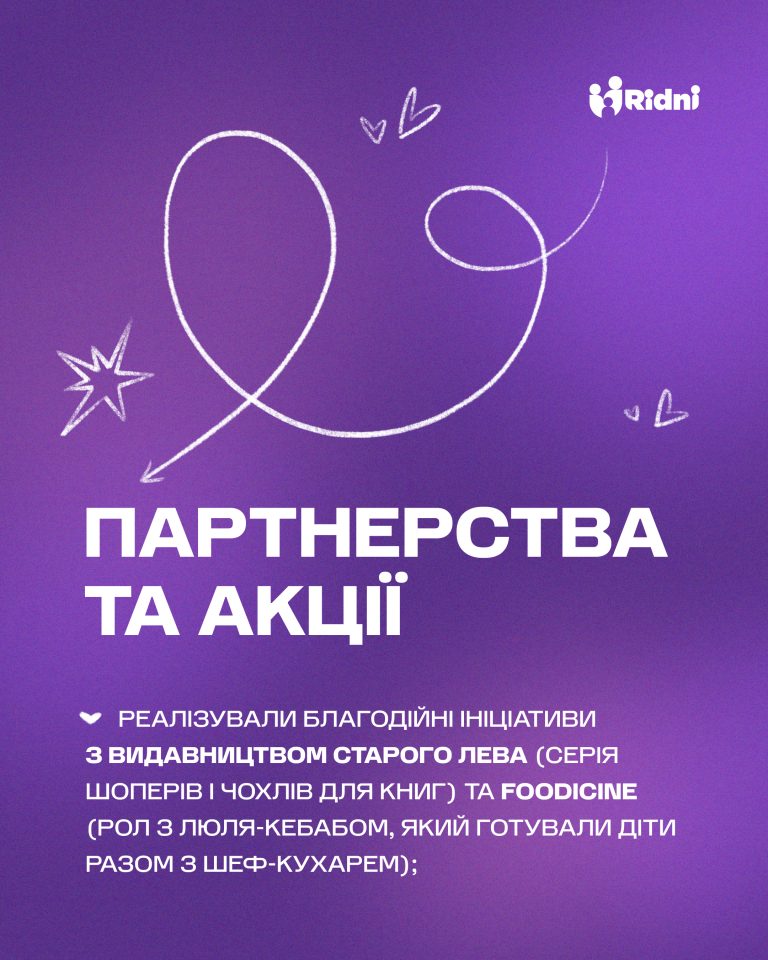Підсумки 2025 року: результати діяльності фонду «Рідні» Підсумки 2025